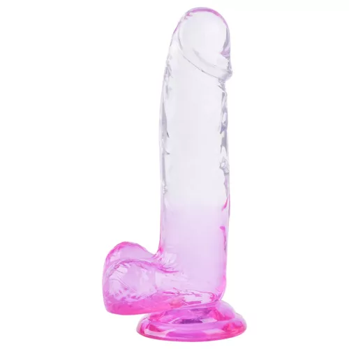 Sunfo - tapadókorongos, színes herés dildó - 22cm