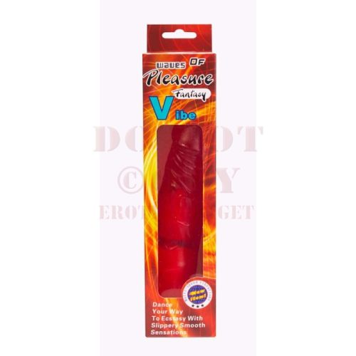 Fantasy zselés piros vibrátor