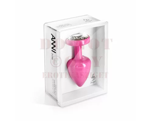 Diogol Anni köves pink análkúp - közepes