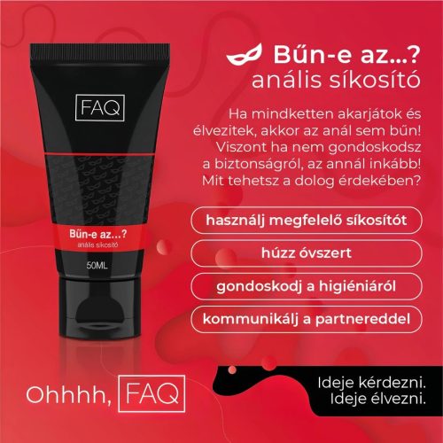 FAQ - Bűn - e az...? anál síkosító - 50 ml