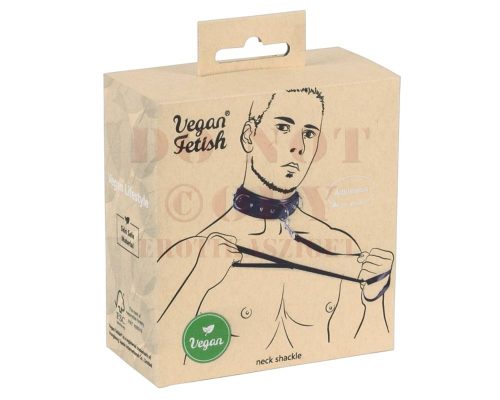Vegan Fetish szegecses nyakörv pórázzal