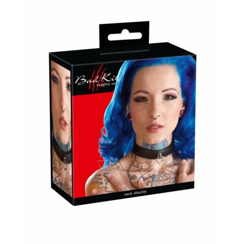 Fekete nyakpánt - műbőr