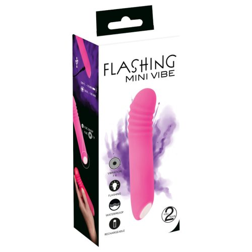 You2Toys Flashing Mini Vibe - akkus, világító vibrátor