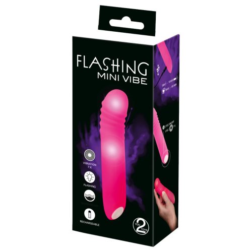 You2Toys Flashing Mini Vibe - akkus, világító vibrátor
