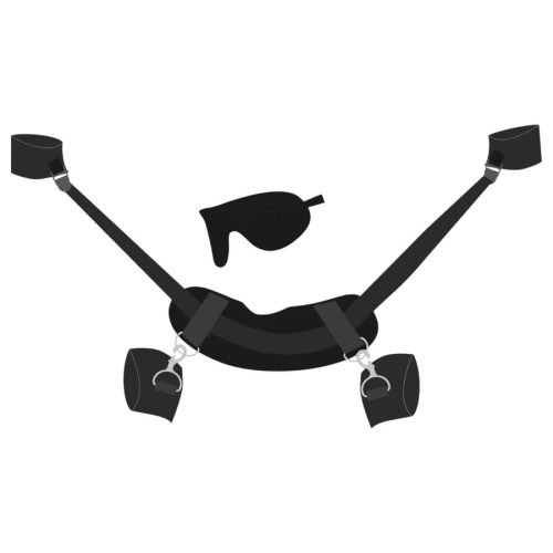 Bad Kitty fekete nyak-csukló-boka kötöző