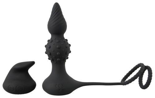 Rebel 2in1 - akkus, rádiós anál vibrátor péniszgyűrűvel