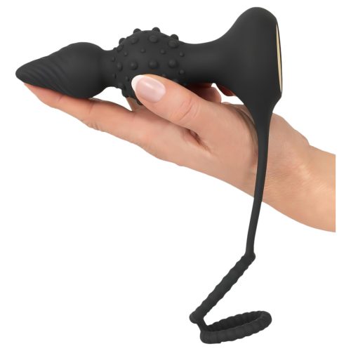 Rebel 2in1 - akkus, rádiós anál vibrátor péniszgyűrűvel