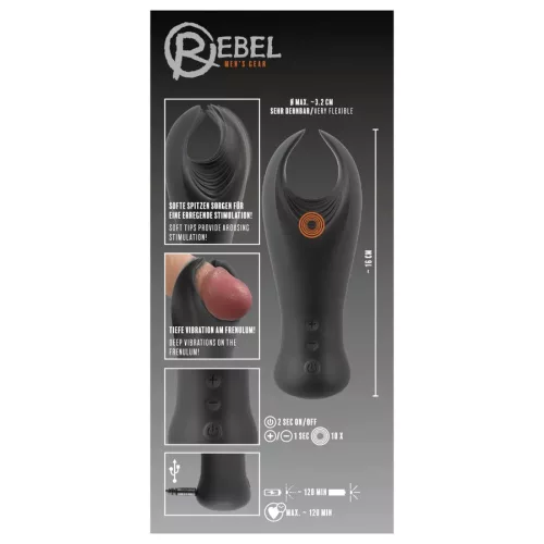 Rebel akkus szilikon makkvibrátor 
