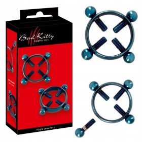 Bad Kitty csavaros mellbimbó dísz - kék