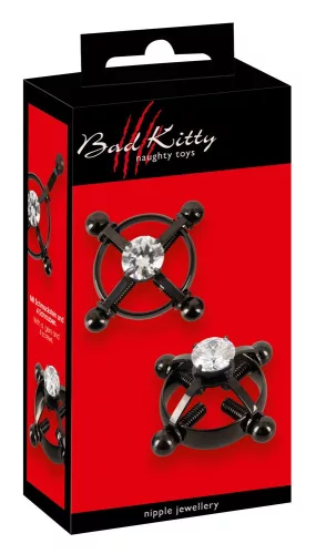 Bad Kitty csavaros mellbimbó dísz - strasszos