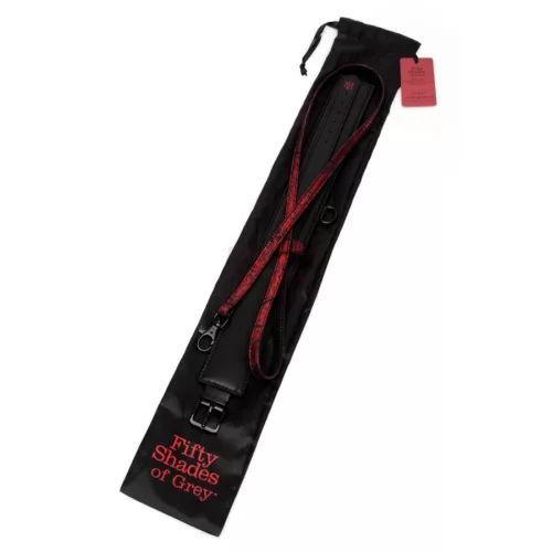 Fifty Shades Sweet Anticipation - vörös nyakörv pórázzal