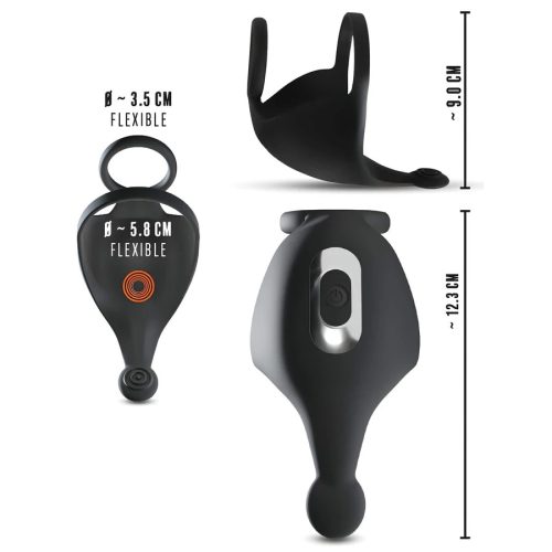 Rebel fekete akkus pénisz és herevibrátor