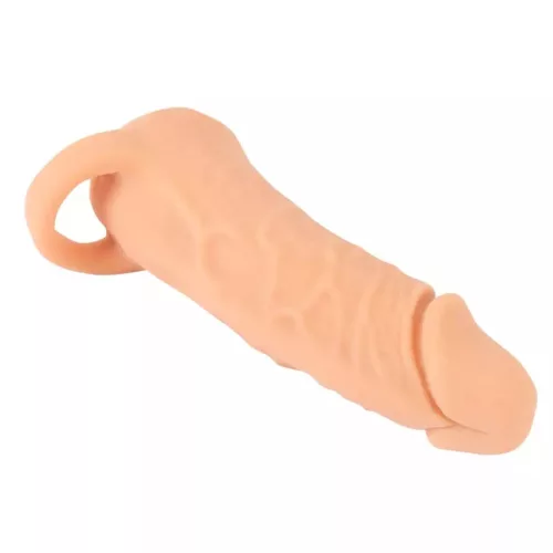 Nature Skin péniszhosszabbító és maszurbátor egyben - 18 cm