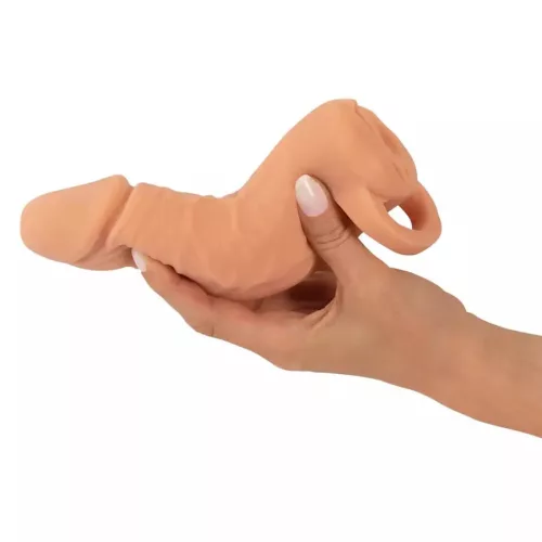 Nature Skin péniszhosszabbító és maszurbátor egyben - 18 cm