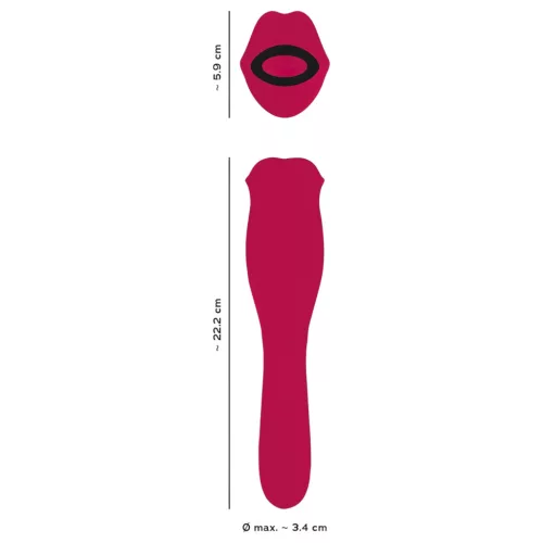 You2Toys - pink 2in1 nyelves vibrátor