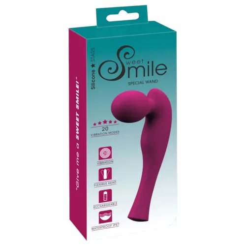 SMILE Special Wand - akkus masszírozó pink vibrátor