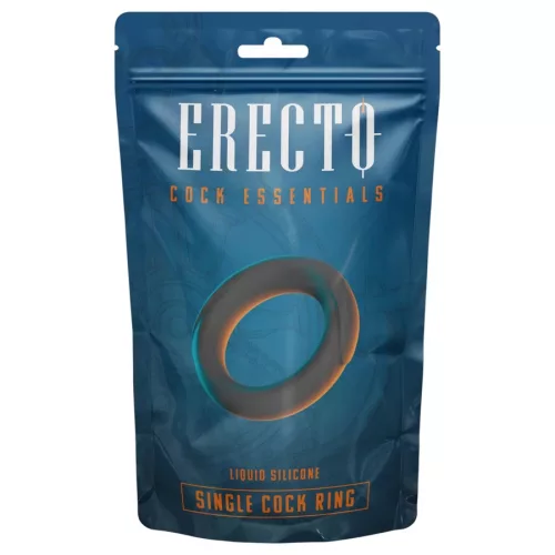 Erecto fekete szilikon péniszgyűrű