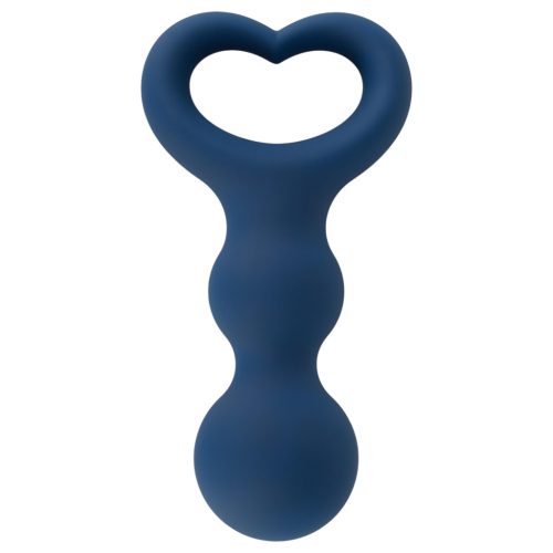 Magic Shiver - gömbös kék anál plug - öko kiszerelés