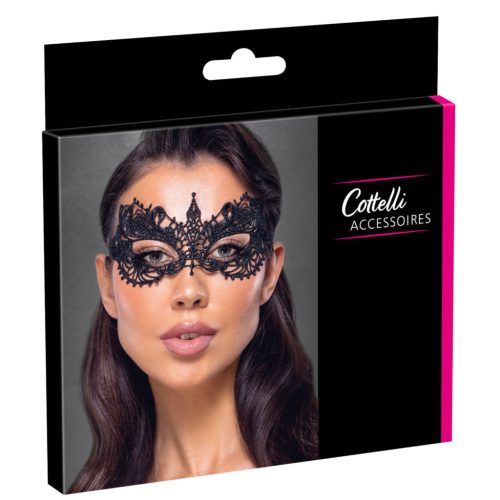 Fekete csipkemaszk - Cottelli Collection