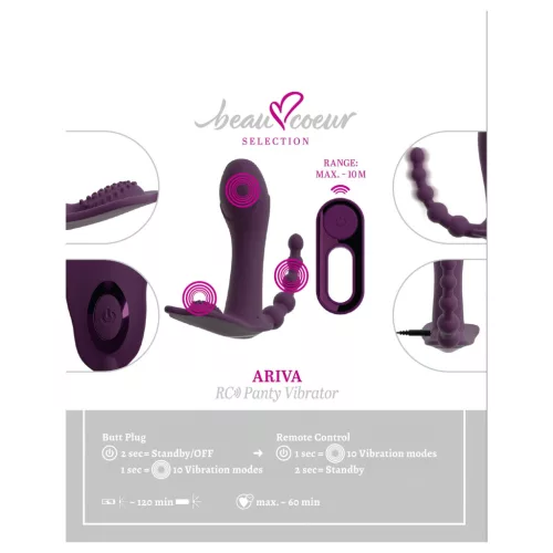 Beau Coeur Ariva - lila 3in1 bugyivibrátor