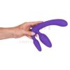 Tripla kéjelgés – 3 ágú pánt nélküli strap-on