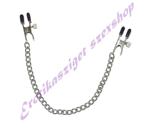 Állítható bimbócsipesz lánccal
