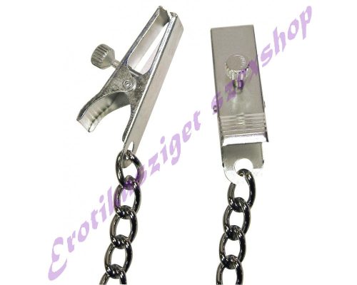 Állítható bimbócsipesz lánccal