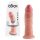 King Cock bőrhatású letapasztható dildó - 23 cm