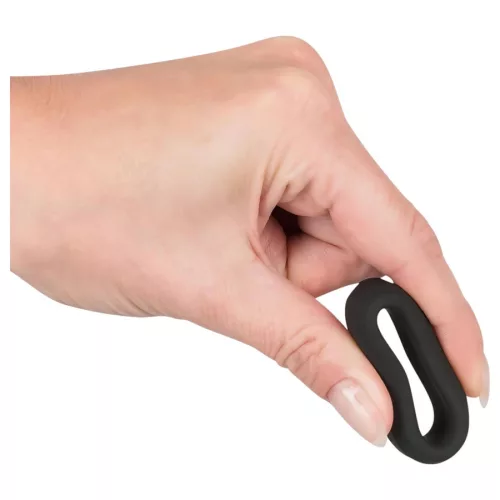 Black Velvet vastagfalú fekete péniszgyűrű - 2,6cm