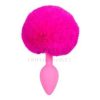 Nyuszika farkincás análkúp – pink