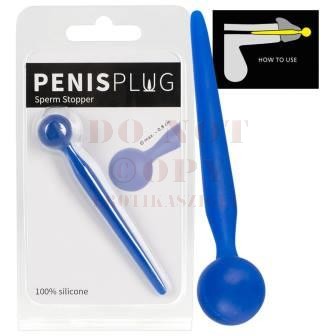 Gömbös szilikon penis plug - dilator
