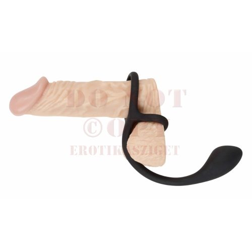 Vékony szilikon prosztata izgató pénisz és heregyűrűvel