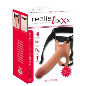   Realistixxx felcsatolható üreges dildó + 5,5 cm-es hosszabbítás