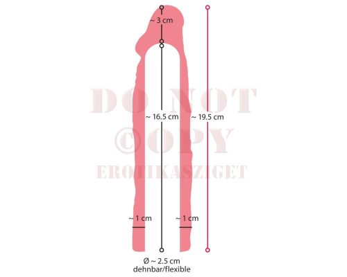 Nature skin péniszhosszabbító köpeny - 19,5 cm