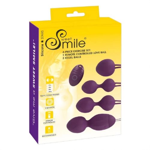 Smile négy részes gésagolyó szett - lila