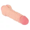Nature Skin - 2in1 műpunci és péniszköpeny-22 cm