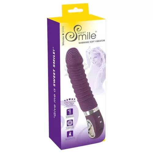 Smile tölthető melegítős vibrátor - lila