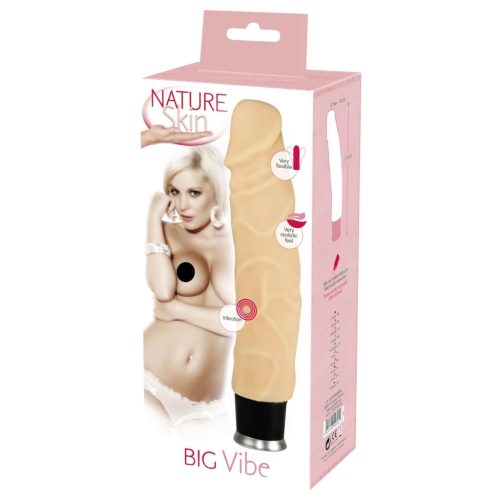 Nature Skin élethű natúr vibrátor - 23 cm