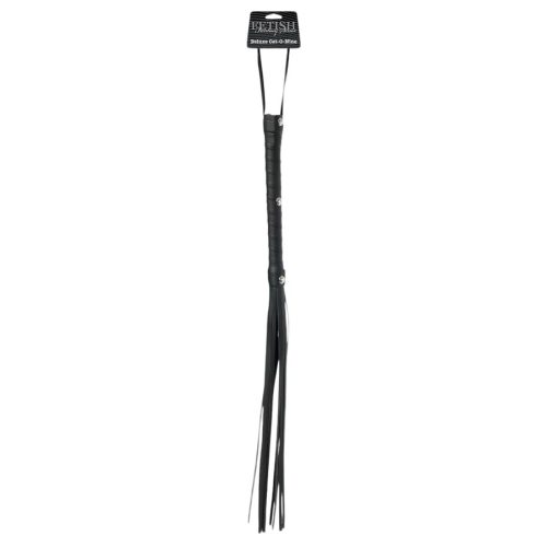 Fetish Fantasy Deluxe Cat-O-Nine - fekete korbács (65cm)