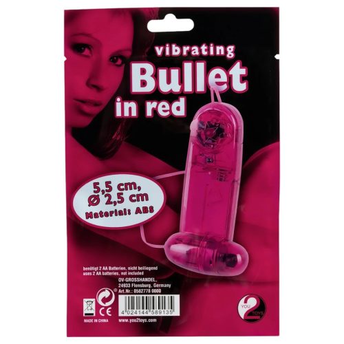 Klasszikus vibrációs tojás - piros