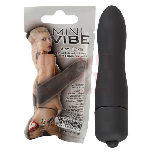 Mini fekete csiklóizgató rúdvibrátor