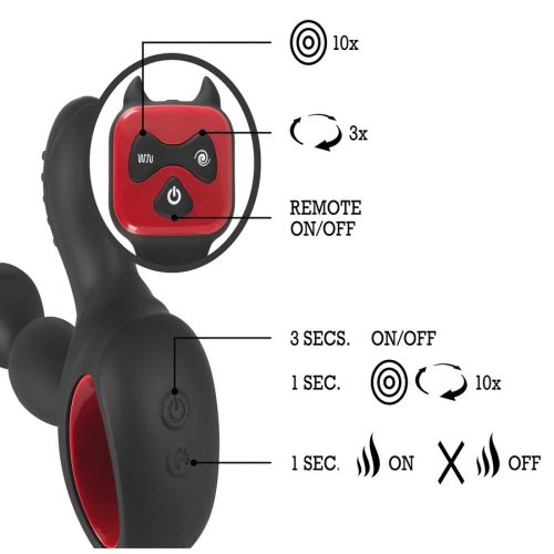 Akkus ,forgó melegítős prosztata vibrátor