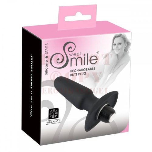 Szilikon vibrációs, tölthető análkúp – Smile