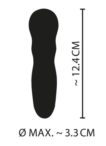 Cuties Mini Rose - akkus, hullámos vibrátor