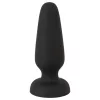 Black Velvets - fekete szilikon anál plug  - S