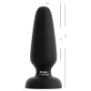 Black Velvets - fekete szilikon anál plug  - L
