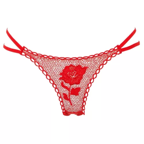 Piros rózsa tanga