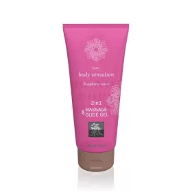 Massage & glide gél  2 in 1 - málna 