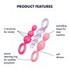 Satisfyer színes  anál füzér szett