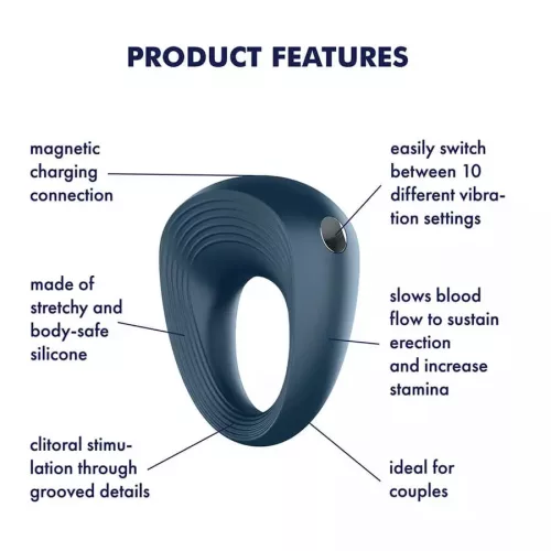 Satisfyer 2. vibrációs tölthető péniszgyűrű